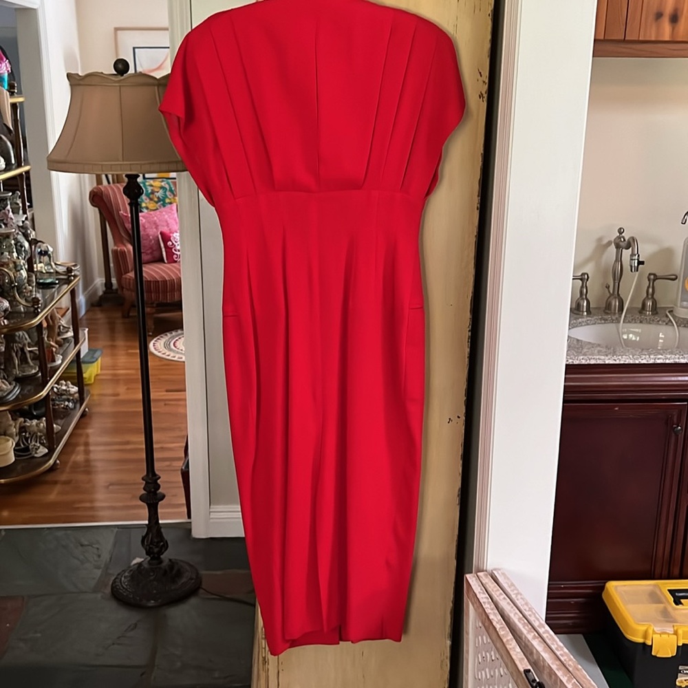 Size 10 Red Elegant Transitional Day To Evening G… - image 2